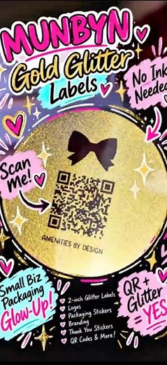 Custom Stickers with M Thermal Printer for Small Business Packaging