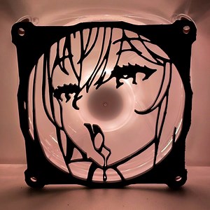 Anime Girl RGB Fan Grill: Custom 3D Printed PC Mod (120mm) - Etsy