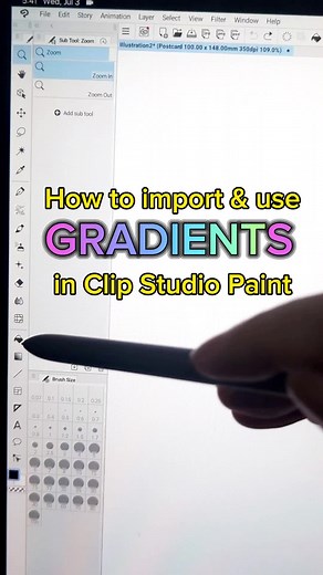 Utilizing Gradient Sets in Clip Studio Paint