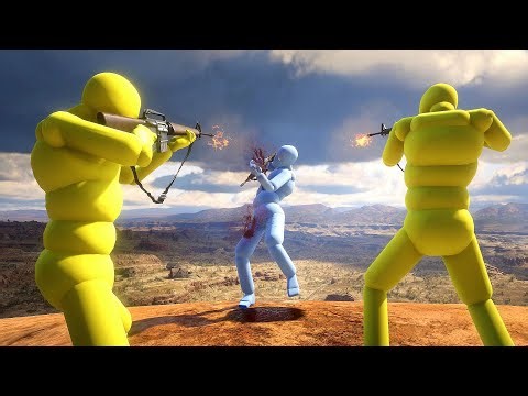 NPC Wars with Active Ragdoll Dudes #14 Euphoria Physics