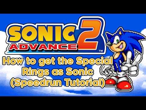 Sonic Advance 2 (GBA) All Special Rings as Sonic (Tutorial)
