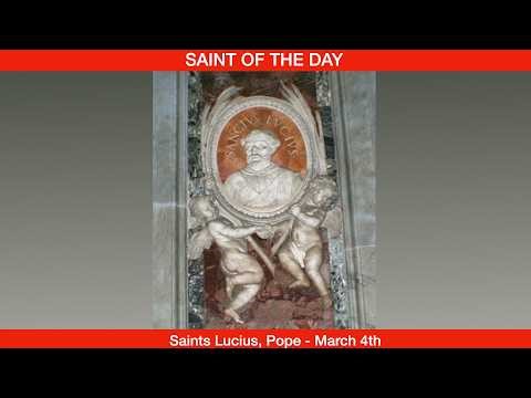 Saint Lucius I, Pope - March 4th