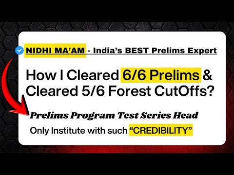 The *BEST* Prelims Strategy By the BEST | Nidhi Ma'am - MAD Test Series Head | #prelims2026