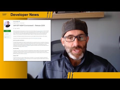 SAP Developer News August 25th, 2022