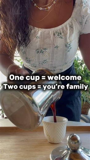 One cup or two? ☕ 😅Arabic coffee says a lot.