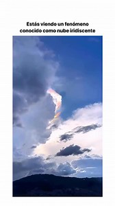 Las nubes iridiscentes se forman cuando la luz solar se difracta a través de pequeñas gotas de agua o cristales de hielo en las nubes, lo que desvía los rayos de luz de manera individual. Este fenómeno genera colores en las nubes, especialmente en las de bordes delgados o semitransparentes. A diferencia de los halos, que son causados por la refracción de cristales de hielo más grandes, la iridiscencia ocurre cuando las gotas son similares en tamaño. Las nubes más jóvenes, con gotas de tamaño uni