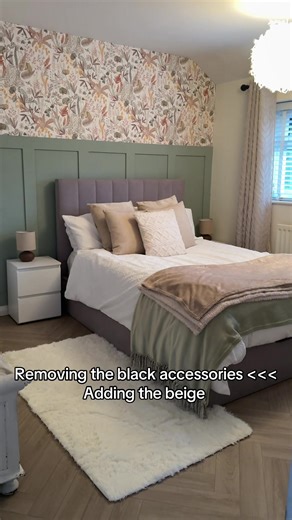 Shop this gorgeous fluffy rug on the link! 🫶🏻 Follow my home page linked in my bio for more home inspo and transformations