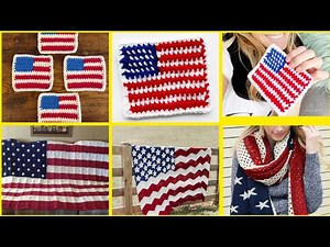 American flag Crochet pattern