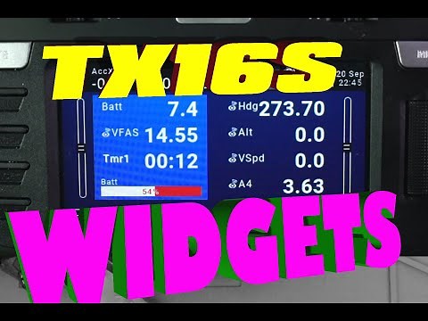 TX16s Widgets with Telemetry for OpenTX Radios