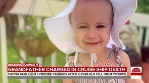 Grandfather of toddler who fell out of cruise ship window charged in girl's death