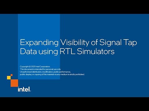 Expanding Visibility of Signal Tap Data Using RTL Simulators