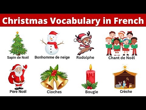 Learn Christmas Vocabulary in French with Pictures!🎄