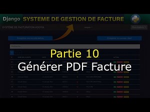 Système de Gestion des Factures Avec Python Django Générer le pdf de la Facture Partie 10