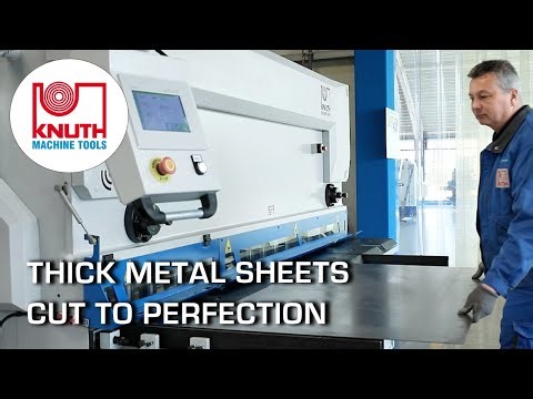 KNUTH KHT V CNC - Hydraulic guillotine shear with adjustable cutting angle and CNC control