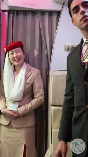 A warm farewell from the Emirates cabin crew ✈️❤️