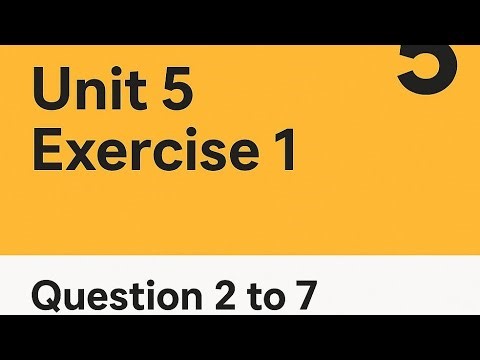 Mathematics 5 | Unit 5 | Distance and Time | Exercise 1 Question 2 to 7