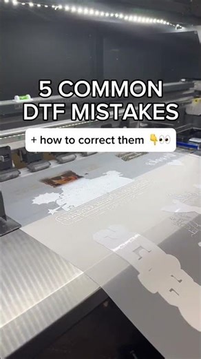 5 common DTF mistakes and how to fix them⬇️⬇️ #dtfprinting #smallbusiness #fyp #hacks #dtfprinting