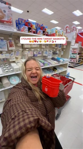 AHHH😍 target just released mini target baskets in their party Ectjon and I’m literally GASPED! They’re so cute! Stay tuned to see what I do with them! ♥️🤩✨ . . . . . .#target #targetfinds #targetminibasket #fyp #giftguide | Keara Melissa