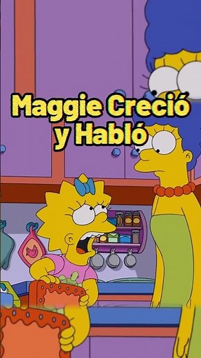 MAGGIE CRECIÓ Y HABLÓ en Los Simpsons