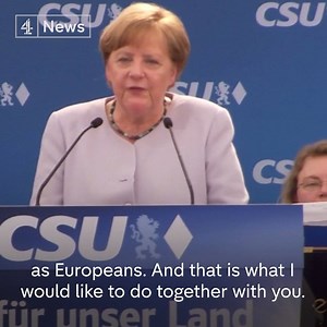 386K views · 2.7K shares | “We Europeans must really take our destiny into our own hands”. German Chancellor, Angel Merkel, says Europe can no longer rely on on allies like Britain and the United States, after meeting US President Donald Trump. | Channel 4 News | Facebook