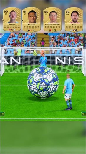 Haaland, Mbappe, Ronaldo & Messi : Ultimate Penalty & Free Kick Challenge! ⚽🔥