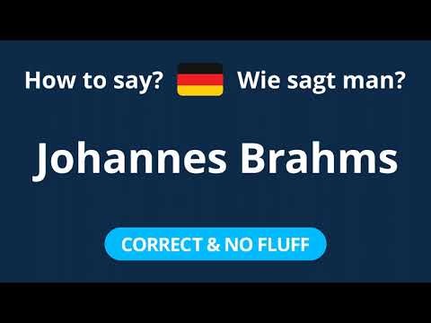 How to Pronounce Johannes Brahms in German (CORRECTLY!)
