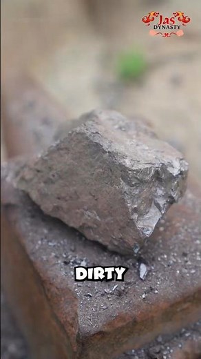 How Villagers Turn Rocks into Pure Silver? #silver #smelting #science #shorts