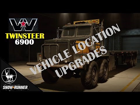 Western Star 6900 TwinSteer SNOWRUNNER ALL Upgrade Locations
