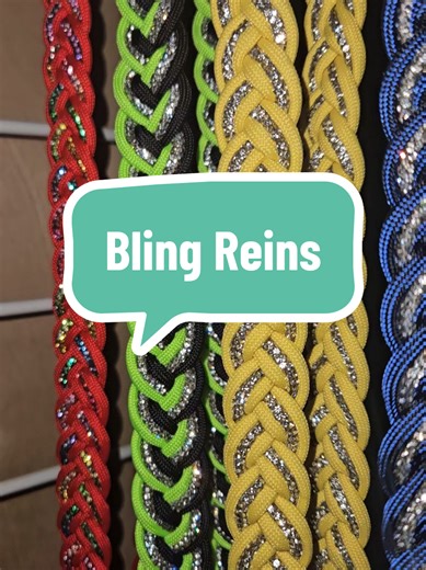 Day 1 ✨ Bling reins! handmade. horse tested. rescue funded! Link in bio 🫶 Over 400 colors to customize with as well!
