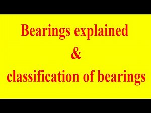 What is bearing - Bearings types | Bearing classification | life of bearing #bearing #bearings