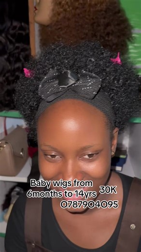 Baby wigs in Kampala from charlotte’s beauty shop located at Galilaya building L3 401 William Street.#wigsbycharlotteug #charlottesbeautyshop #charlottewigs #babywigs #wearandgo