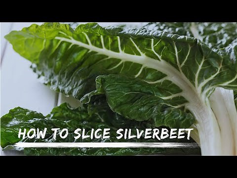 How to slice silverbeet