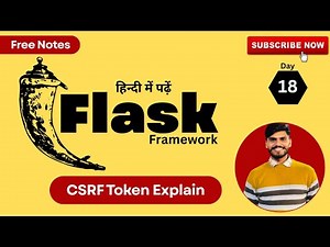CSRF Token Explained in Hindi | Flask CSRF Protection Step by Step