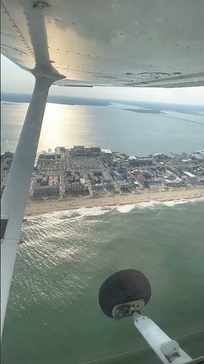 Flying Over Ocean City, Maryland (KOXB) Beach Views | Cessna 172
