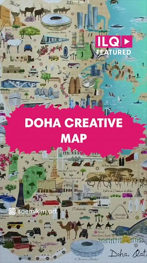 📹 Made by saemikim.art! Check out this beautiful map of Doha with hand-drawn images of popular landmarks! 🤩 Got cool content to share? Tag us and use #ILQFeatured and #ILoveQatar for a chance to be featured! #ILoveQatar #Qatar #Doha #ILQLive #ILQ #ILQReels #ILQVideos #ILQTravel #ILQCommunity #QatarArtists #QatarArt #visitqatar #loveqatar #in_qatar #seemydoha #Qatar2022 | ILoveQatar.net - ILQ