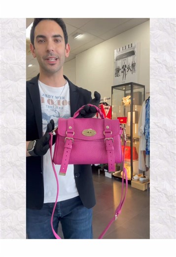 Mini Alexa Bag in Mulberry Pink - Handcrafted Luxury