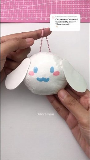 DIY Cinnamoroll Squishy with Tissue Paper | So Satisfying! (Request)