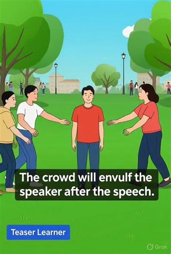 Engulf | Teaser Learner | English Word | English Vocabulary