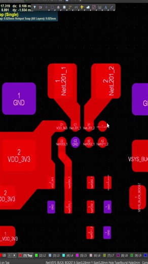 Layout Design Part 10 #pcbdesign #pcbdesigner #electronicsengineer #Altium #KiCad