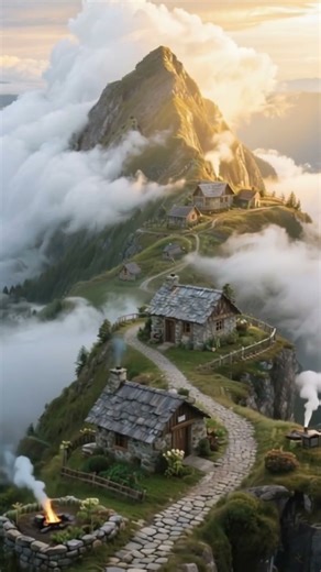 Living on the Edge of the Sky! The Most Extreme Cliff Houses in the World #Shorts #Nature #Mountain