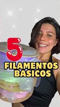 Los 5 Filamentos 3D más usados (Explicados en 1 min) ⏱️ #impresión3d #filament #shorts #3d #print3d
