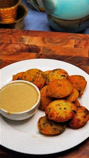 Rava Mix Veg Appe 🥕🫑✨ | Soft & Crispy Suji Appe Recipe | Healthy Breakfast Idea #shorts