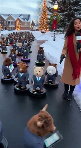 Bulls & Bears Take Over Christmas Street! 🐂🐻 Market Moves on Robot Vacuums! #Forex #Trading