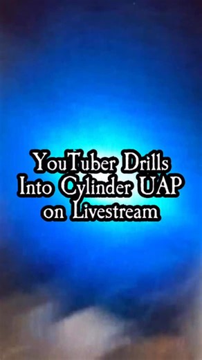 The Scarecast on Instagram: "This YouTuber livestreamed himself drilling into an alleged extraterrestrial object, and what happened next, most users will find extremely unsettling. The Youtuber, known as James, claimed to have found the mysterious metallic cylinder in the desert near Las Vegas, Nevada, in November 2025. The object, which has unusual engravings, looks very identical to the Buga Sphere. During the livestream as he is drilling into the object, a blue light appears to beam in the re