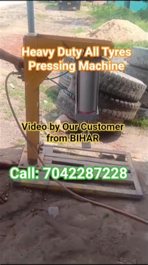 Heavy Duty All Tyres Pressing Machine #pressing # #machine #tractor #tyre #shorts #ytshort