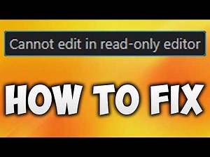 How to Fix Cannot Edit in Read-only Editor VSCode or Visual Studio Code