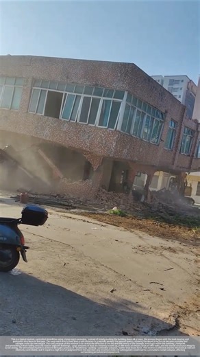 Long-reach excavator performs targeted demolition in an instant.