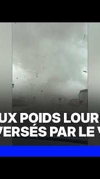 Storms: Footage of the damage from the tornado that struck the Loire department