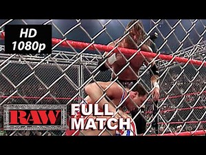 Steel Cage: Kurt Angle vs Triple H WWE Raw Mar. 4, 2002 Full Match HD