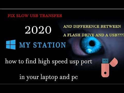 how to find high speed usb port in your LAPTOP AND PC and fix slow usb transfer